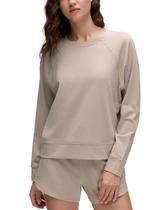 Moletom CRZ YOGA Cloud Jersey Manga Longa Bege P Moletom CRZ YOGA Cloud Jersey Manga Longa Bege P