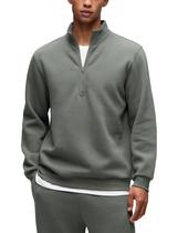 Moletom CRZ YOGA com Meio Zíper e Gola Alta Cinza Sage XL Moletom CRZ YOGA com Meio Zíper e Gola Alta Cinza Sage XL