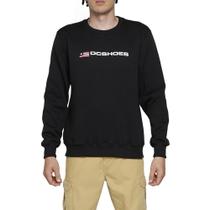 Moletom DC Shoes Careca Athletic USA Crew 305G WT24 Preto Moletom DC Shoes Careca Athletic USA Crew 305G WT24 Preto