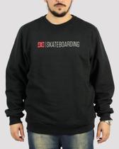 Moletom DC Shoes Careca Minimal Crew - Preto Moletom DC Shoes Careca Minimal Crew - Preto