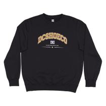 Moletom DC Shoes Careca Orientation Crew 280G WT24 Preto