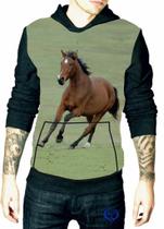 Moletom de Cavalo masculino Animal blusa Adulto Gramado