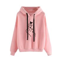 Moletom De Cor Sólida Com Capuz, Manga Longa, Cordão E Bolsos, Moda Coreana, Suéter De Outono