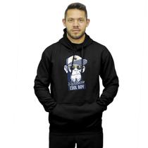 Moletom De Frio Blusa Modelo Canguru Estampado Com Capuz Top