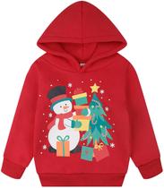 Moletom de Natal com capuz e boneco de neve RETSUGO Toddler Boy