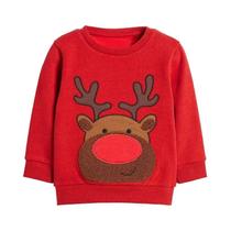 Moletom De Natal Para Crianças Com Estampa De Cervo, Manga Longa, Hoodie De Algodão Para Meninos Moletom De Natal Para Crianças Com Estampa De Cervo, Manga Longa, Hoodie De Algodão Para Meninos