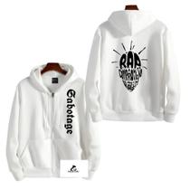 Moletom de Ziper Sabotage Rap é Compromisso Blusa Capuz e Bolso Unissex Moletom de Ziper Sabotage Rap é Compromisso Blusa Capuz e Bolso Unissex