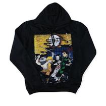 Moletom Demon Slayer Blusa Preta Unissex Anime HCD504 BRC Moletom Demon Slayer Blusa Preta Unissex Anime HCD504 BRC