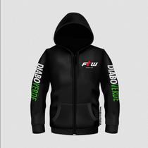 Moletom Diabo Verde Mansão Maromba - Tamanho G Preto - FTW Moletom Diabo Verde Mansão Maromba - Tamanho G Preto - FTW
