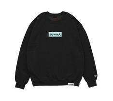 Moletom Diamond Box Logo Crewneck Black