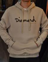 Moletom diamond outline hoodie sand
