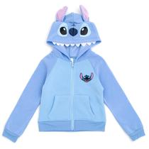 Moletom Disney Lilo & Stitch Big Girls French Terry Blue 10-12 Moletom Disney Lilo & Stitch Big Girls French Terry Blue 10-12
