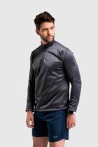 Moletom Dry Com Gola 1/4 Evolift Cinza Escuro