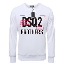 Moletom DSQ BROTHERS masculino, pulôveres quentes, gola redonda