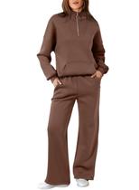Moletom e calça de moletom Track Suits Aleumdr de 2 peças para mulheres Moletom e calça de moletom Track Suits Aleumdr de 2 peças para mulheres