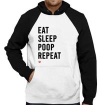 Moletom Eat, Sleep, Poop, Repeat - Foca na Moda
