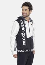 Moletom Ecko Aberto Com Capuz Recortado Off White Com Preto