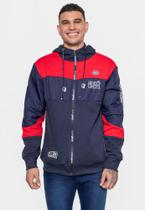 Moletom Ecko Canguru Aberto Azul Marinho Masculino Urbano