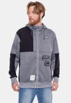 Moletom Ecko Canguru Aberto Cinza Mescla