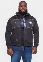 Moletom Ecko Canguru Aberto Preto Masculino Conforto Urbano