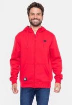 Moletom Ecko Fashion Basic Aberto Vermelho Masculino