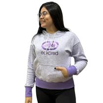 Moletom Ecko Feminino Canguru Fechado Toqs Roxo J746A