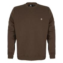 Moletom Element Careca Emb Logo Chest Crew W25 Marrom Escuro