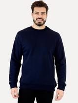 Moletom Ellus Masculino Crewneck Regular Basic Easa Azul Marinho