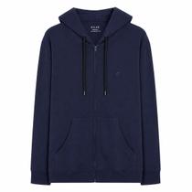 Moletom Ellus Masculino Hoodie Full Zip Azul Marinho -