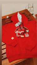 Moletom em algodao texas head na cor vermelho tam p