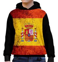 Moletom Espanha Infantil Barcelona UNISSEX blusa casaco