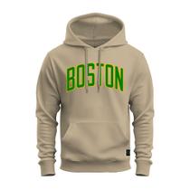 Moletom Estampado Algodão Bolso Canguru Boston