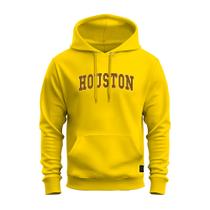 Moletom Estampado Algodão Macio Bolso e Capuz Houston