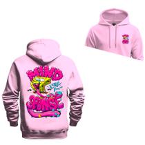 Moletom Estampado Algodão Macio Bolso e Capuz Sponge Frente Costas