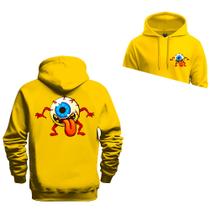 Moletom Estampado Algodão Premium Confortável Olho Frente Costas