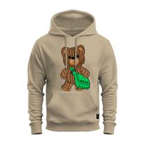 Moletom Estampado Algodão Premium Macio Canguru Urso Bear