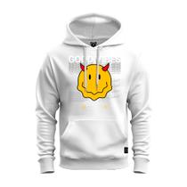 Moletom Estampado Blusa De Frio Canguru Confortável Good Vibes