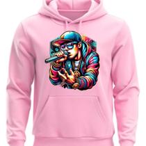 Moletom Estampado Cantor Style Canguru