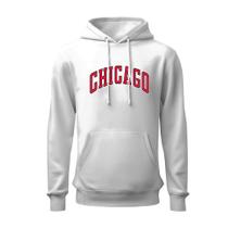 Moletom estampado chicago unisex flanelado capuz lançamento