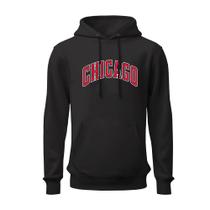 Moletom estampado chicago unisex flanelado capuz lançamento