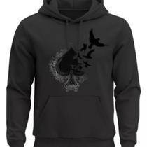 Moletom Estampado Com Capuz e Bolso Passaros