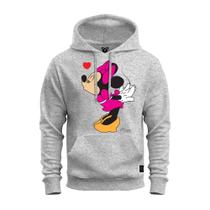 Moletom Estampado Confortável Blusa De Frio Inverno Minnie Beijinho