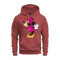 Moletom Estampado Confortável Blusa De Frio Inverno Minnie Beijinho