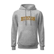 Moletom estampado houston unisex capuz flanelado lançamento