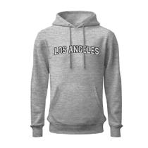 Moletom estampado los angeles capuz unisex canguru flanelado lançamento