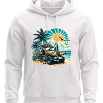 Moletom Estampado Peronalizado Com capus Carro praia e Surf