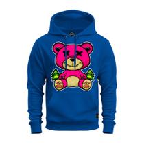 Moletom Estampado Premium Unissex Blusa De Frio Urso Rosa X