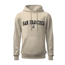 Moletom estampado san francisco unisex flanelado lançamento