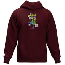 Moletom Estampado Zombie Com Capuz Blusa De Frio Canguru