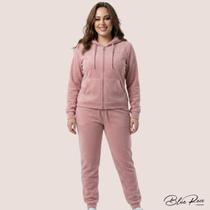 Moletom Estiloso Premium Feminino Plus Size Com Capuz Peluciado Ideal para o Inverno